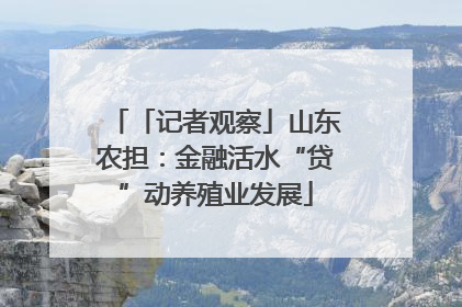 「记者观察」山东农担：金融活水“贷”动养殖业发展