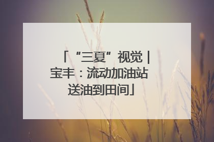 “三夏”视觉｜宝丰：流动加油站 送油到田间