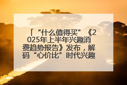 “什么值得买”《2025年上半年兴趣消费趋势报告》发布，解码“心价比”时代兴趣消费新范式