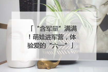 “含军量”满满！萌娃进军营，体验爱的“六一”