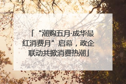“潮购五月·成华最红消费月”启幕，政企联动共掀消费热潮