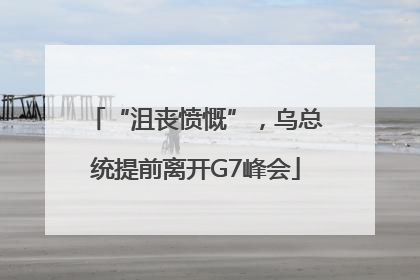 “沮丧愤慨”，乌总统提前离开G7峰会