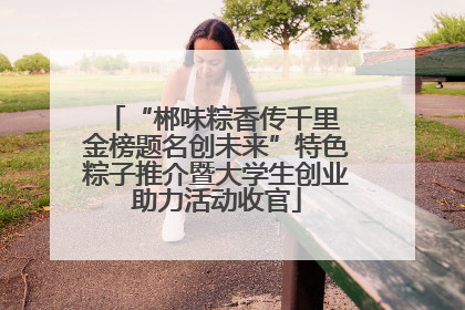 “郴味粽香传千里 金榜题名创未来”特色粽子推介暨大学生创业助力活动收官