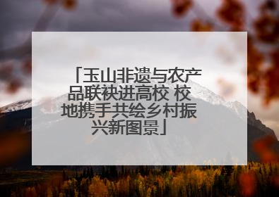玉山非遗与农产品联袂进高校 校地携手共绘乡村振兴新图景