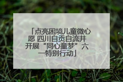 点亮困境儿童微心愿 四川自贡自流井开展“同心童梦”六一特别行动