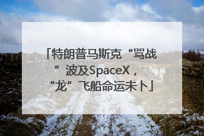 特朗普马斯克“骂战”波及SpaceX，“龙”飞船命运未卜