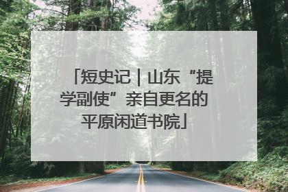 短史记｜山东“提学副使”亲自更名的平原闲道书院