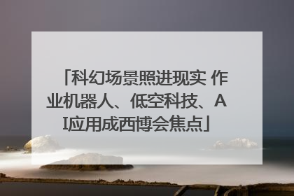 科幻场景照进现实 作业机器人、低空科技、AI应用成西博会焦点