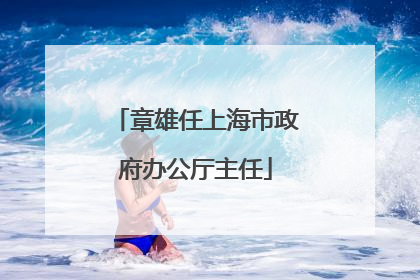 章雄任上海市政府办公厅主任