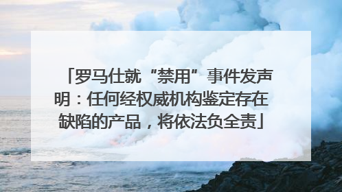 罗马仕就“禁用”事件发声明：任何经权威机构鉴定存在缺陷的产品，将依法负全责