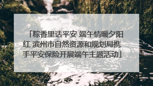粽香里话平安 端午情暖夕阳红 滨州市自然资源和规划局携手平安保险开展端午主题活动