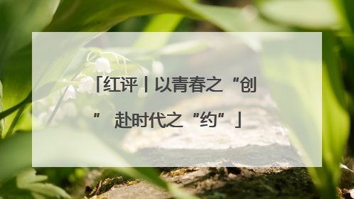 红评丨以青春之“创” 赴时代之“约”
