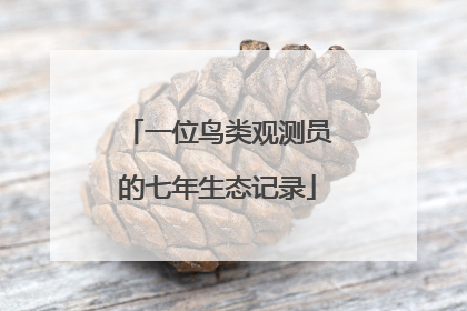 一位鸟类观测员的七年生态记录