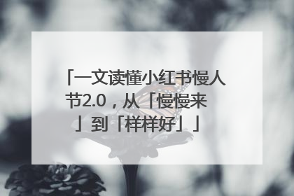 一文读懂小红书慢人节2.0，从「慢慢来」到「样样好」