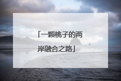 一颗桃子的两岸融合之路