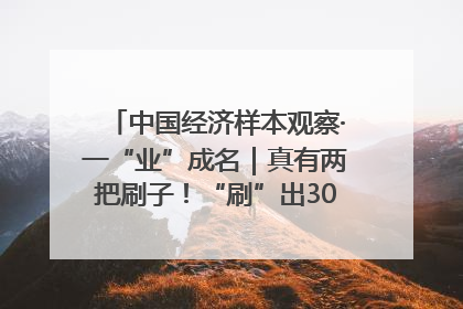 中国经济样本观察·一“业”成名｜真有两把刷子！“刷”出30亿级“颜值经济”