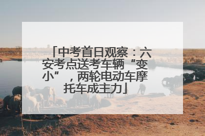 中考首日观察：六安考点送考车辆“变小”，两轮电动车摩托车成主力