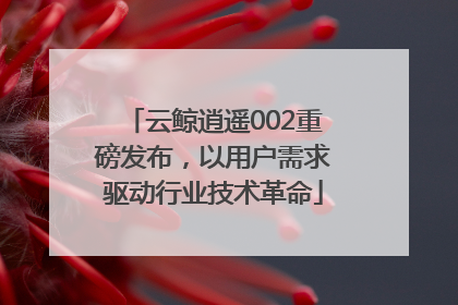 云鲸逍遥002重磅发布，以用户需求驱动行业技术革命