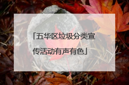 五华区垃圾分类宣传活动有声有色