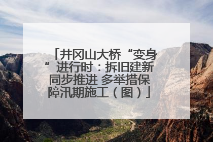 井冈山大桥“变身”进行时：拆旧建新同步推进 多举措保障汛期施工（图）