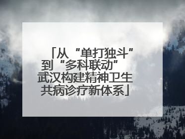 从“单打独斗”到“多科联动” 武汉构建精神卫生共病诊疗新体系
