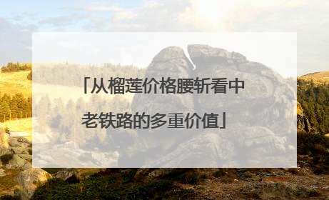 从榴莲价格腰斩看中老铁路的多重价值