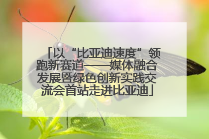 以“比亚迪速度”领跑新赛道——媒体融合发展暨绿色创新实践交流会首站走进比亚迪