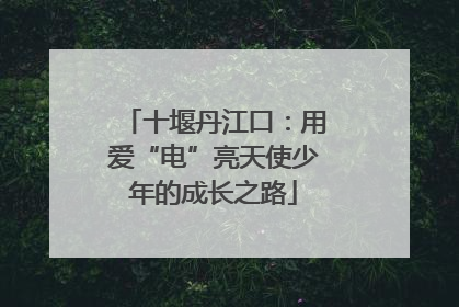十堰丹江口：用爱“电”亮天使少年的成长之路