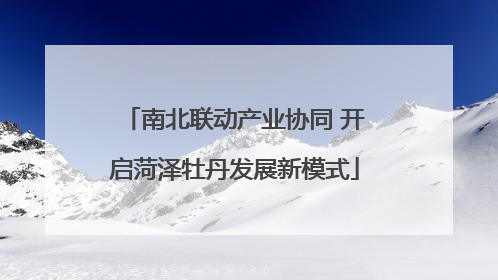 南北联动产业协同 开启菏泽牡丹发展新模式