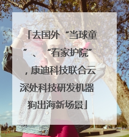 去国外“当球童”、“看家护院”，康迪科技联合云深处科技研发机器狗出海新场景