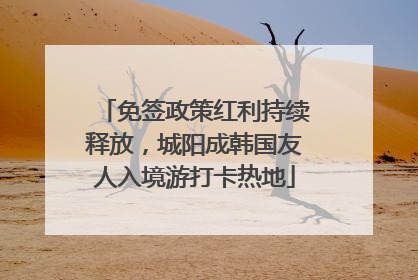 免签政策红利持续释放，城阳成韩国友人入境游打卡热地