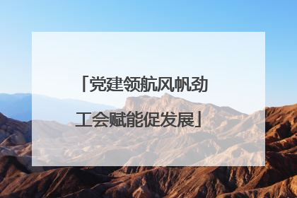 党建领航风帆劲 工会赋能促发展