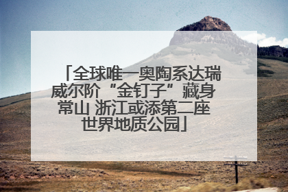 全球唯一奥陶系达瑞威尔阶“金钉子”藏身常山 浙江或添第二座世界地质公园