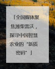 全国媒体聚焦潍柴雷沃，探寻中国智慧农业的“新质密码”