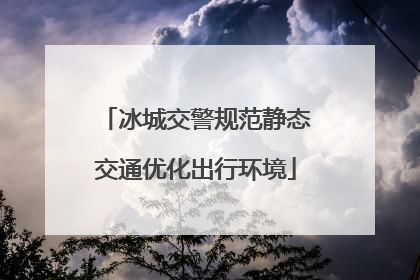 冰城交警规范静态交通优化出行环境