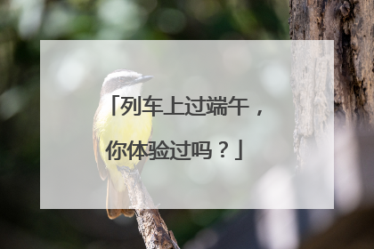 列车上过端午，你体验过吗？