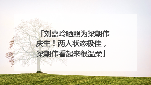 刘嘉玲晒照为梁朝伟庆生！两人状态极佳，梁朝伟看起来很温柔