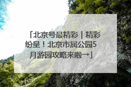 北京号最精彩｜精彩纷呈！北京市属公园5月游园攻略来啦→