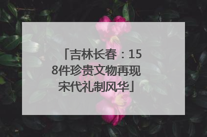 吉林长春：158件珍贵文物再现宋代礼制风华