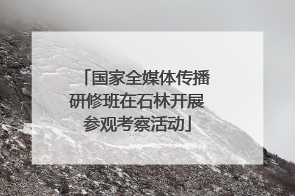 国家全媒体传播研修班在石林开展参观考察活动