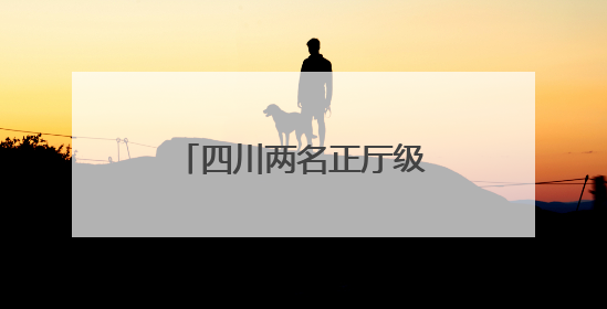 四川两名正厅级干部近期履新，均曾任遂宁市市长