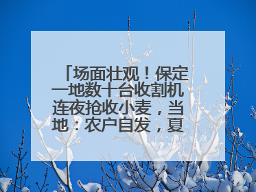 场面壮观！保定一地数十台收割机连夜抢收小麦，当地：农户自发，夏收工作基本完成