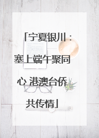 宁夏银川：塞上端午聚同心 港澳台侨共传情