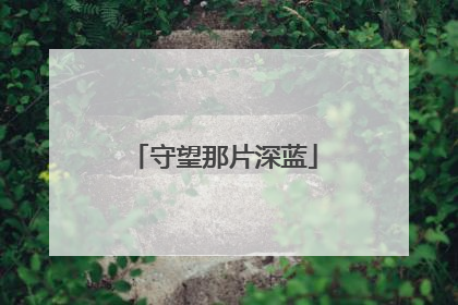 守望那片深蓝