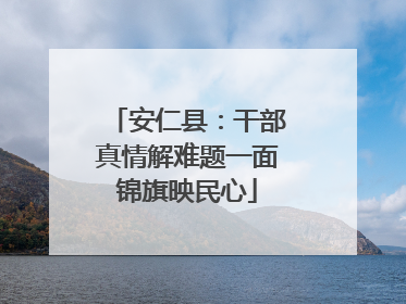 安仁县：干部真情解难题一面锦旗映民心