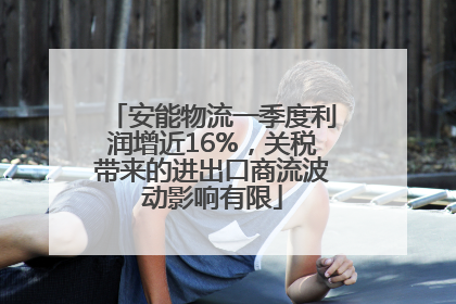 安能物流一季度利润增近16%，关税带来的进出口商流波动影响有限