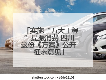 实施“五大工程”提振消费 四川这份《方案》公开征求意见