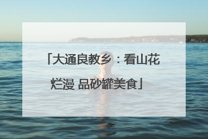 大通良教乡：看山花烂漫 品砂罐美食