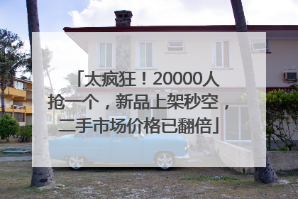 太疯狂！20000人抢一个，新品上架秒空，二手市场价格已翻倍