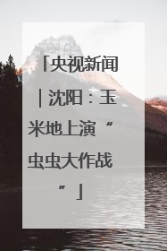 央视新闻｜沈阳：玉米地上演“虫虫大作战”